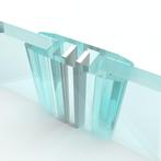 Douchedeurafdichting met wit magneetprofiel deurvleugel rech, Verzenden, Nieuw