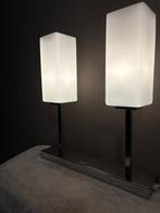 Jan des Bouvrie - Tafellamp - Chroom, Metaal, Opaalglas