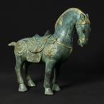 Tang-Stijl Paard - 26 cm - Brons - China - 21e eeuw, Antiek en Kunst