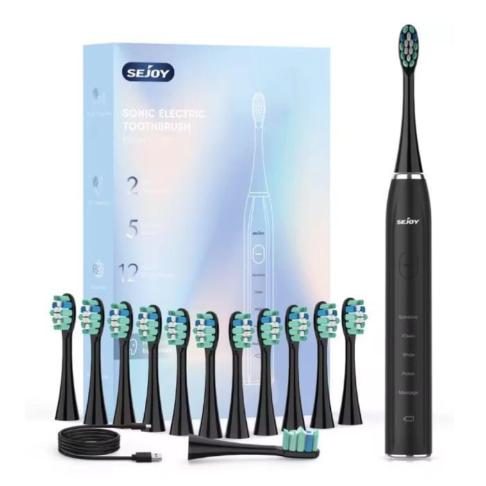 Elektrische Tandenborstel Set Sonisch - 12 Opzetborstels -, Telecommunicatie, Mobiele telefoons | Toebehoren en Onderdelen, Nieuw