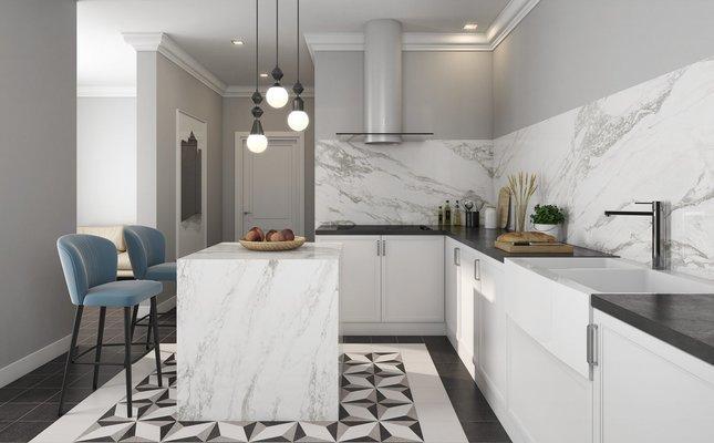 Niro White 120x120 ( LEVIGLASS ) Vloertegel en Wandtegel /, Doe-het-zelf en Bouw, Tegels, Ophalen of Verzenden