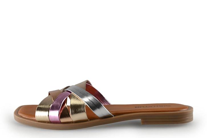 Signatur Slippers in maat 38 Goud | 5% korting, Kleding | Dames, Schoenen, Overige kleuren, Zo goed als nieuw, Slippers, Verzenden