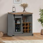 vidaXL Dressoir HALDEN met schuifdeur 80x40x80 cm massief, Huis en Inrichting, Verzenden, Nieuw