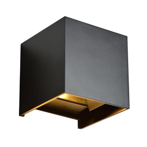 LED CUBE 2X3W ZWART 3000K DIMBAAR, Huis en Inrichting, Lampen | Plafondlampen, Nieuw, Verzenden