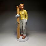 Margit Izsépy - Sculpture, Girl with skis - 25 cm -, Antiek en Kunst