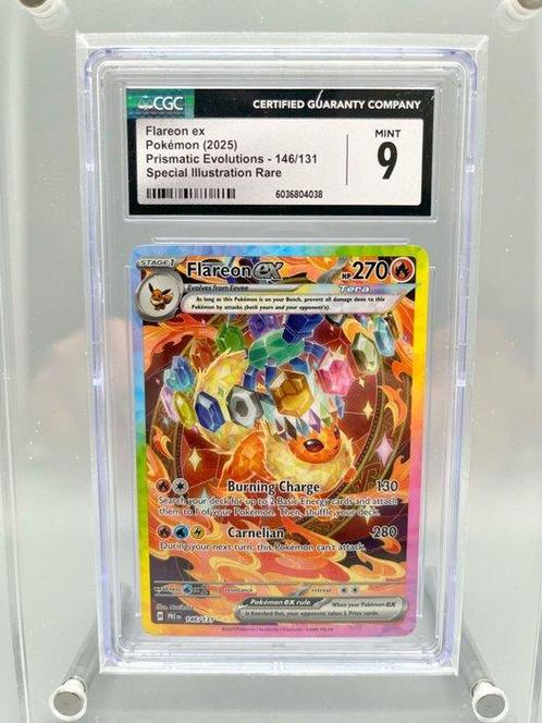 The Pokémon Company Graded card - Flareon ex - Prismatic, Hobby en Vrije tijd, Verzamelkaartspellen | Pokémon