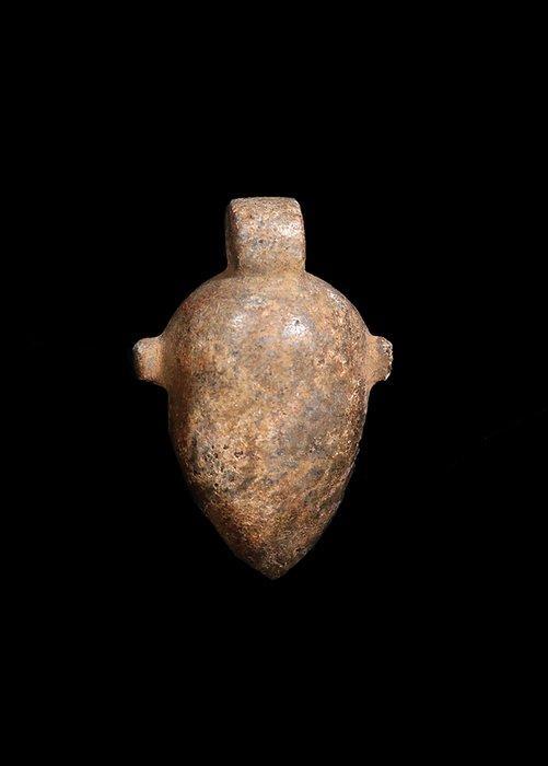 Oude Egypte, late periode Hardstone Hart Amulet (Zonder, Antiek en Kunst, Antiek | Overige Antiek