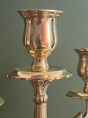 G&C Interiors - Kandelaar - Brons - Bronzen 5-arm kandelaar