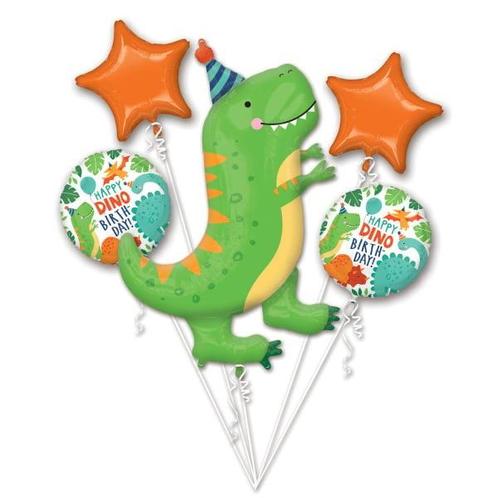 Dino Helium Ballonnen Set Leeg 5 delig, Hobby en Vrije tijd, Feestartikelen, Nieuw, Verzenden