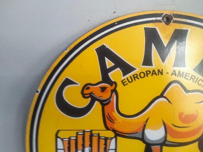 Camel - Reclamebord - Emaille, Antiek en Kunst, Antiek | Wandborden en Tegels
