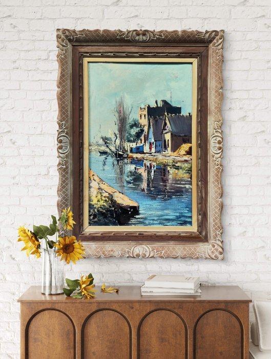 Miguel Martí Ferré (1932-2020) - Luz y calma en el agua, Antiek en Kunst, Kunst | Schilderijen | Klassiek