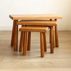 Meubelfabriek Oisterwijk - Tables gigognes (3) - Chêne -, Antiek en Kunst, Antiek | Meubels | Stoelen en Sofa's