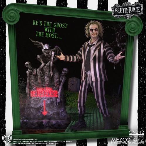 Beetlejuice Action Figure 1/12 Beetlejuice Deluxe Edition 18, Verzamelen, Film en Tv, Ophalen of Verzenden