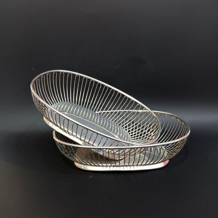 Alessi - Ufficio Tecnico Alessi - Broodmand (2) - Staal, Antiquités & Art, Antiquités | Meubles | Chaises & Canapés