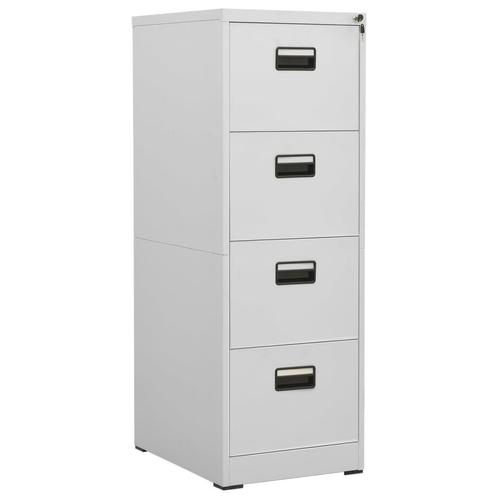vidaXL Archiefkast 46x62x133 cm staal lichtgrijs, Huis en Inrichting, Kasten | Overige, Nieuw, Verzenden