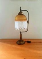 art deco (stijl) lamp - Lampe - Acier, Métal, Verre