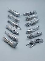 Sandoz - Messensteun - 12 x Art Deco, verchroomd