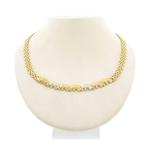 Gouden Bismarck schakelketting met olifanten, Ophalen of Verzenden, Gebruikt, Overige kleuren, Goud