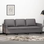 vidaXL Driezitsbank 180 cm kunstleer grijs, Huis en Inrichting, Verzenden, Nieuw