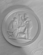 Royal Copenhagen - Wandbord (3) - Biscuit porselein -, Antiek en Kunst