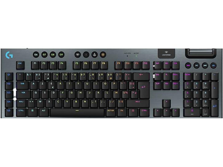 Logitech - Gamingtoetsenbord - Azerty - Zwart, Computers en Software, Toetsenborden, Bedraad, Azerty, Nieuw, Verzenden