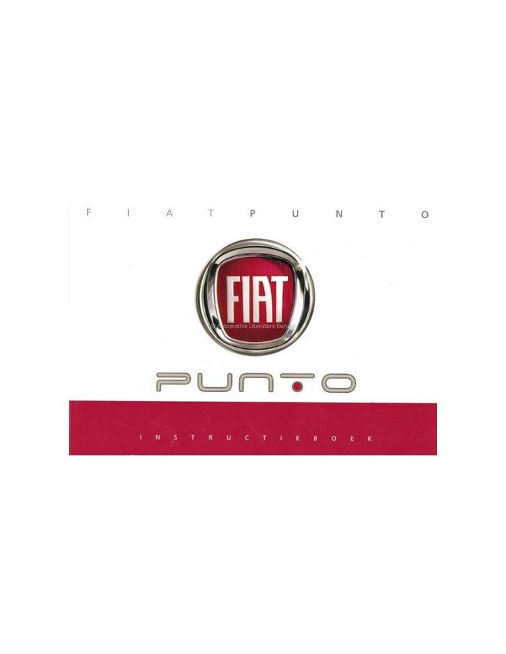 2012 FIAT PUNTO INSTRUCTIEBOEKJE NEDERLANDS, Auto diversen, Handleidingen en Instructieboekjes, Ophalen of Verzenden