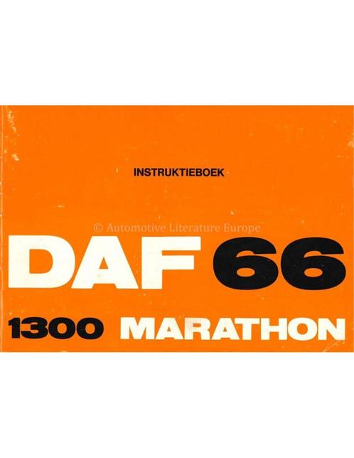 1973 DAF 66 1300 MARATHON INSTRUCTIEBOEKJE NEDERLANDS, Autos : Divers, Modes d'emploi & Notices d'utilisation