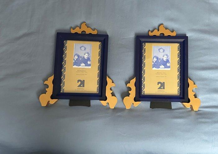 21 Fantaisie - Garouste & Bonetti - Fotolijst (2) - Hout,, Antiquités & Art, Curiosités & Brocante