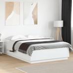 vidaXL Bedframe bewerkt hout wit 140x200 cm, Huis en Inrichting, Slaapkamer | Bedden, Verzenden, Nieuw