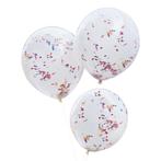 Gekleurde Confetti Ballonnen Confetti 45cm 3st, Hobby en Vrije tijd, Feestartikelen, Verzenden, Nieuw