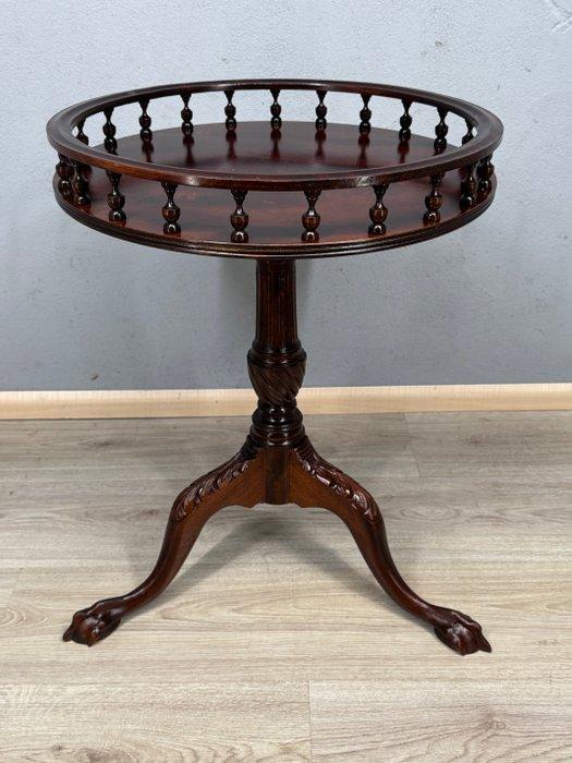 Elegante bijzettafel met galerijrand en klauwpoten -, Antiek en Kunst, Curiosa en Brocante