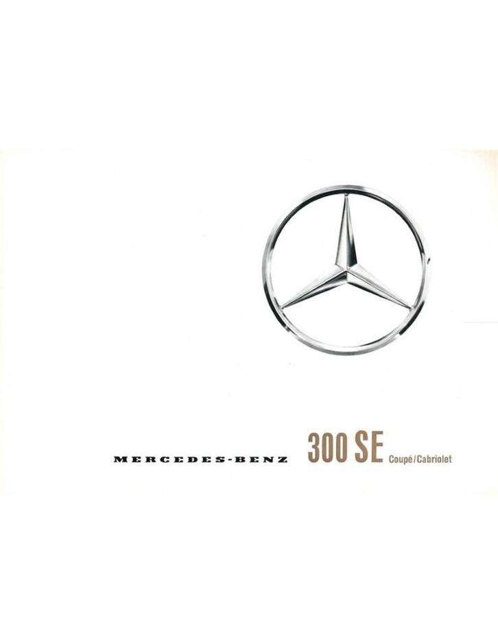 1963 MERCEDES BENZ 300 SE BROCHURE DUITS, Livres, Autos | Brochures & Magazines