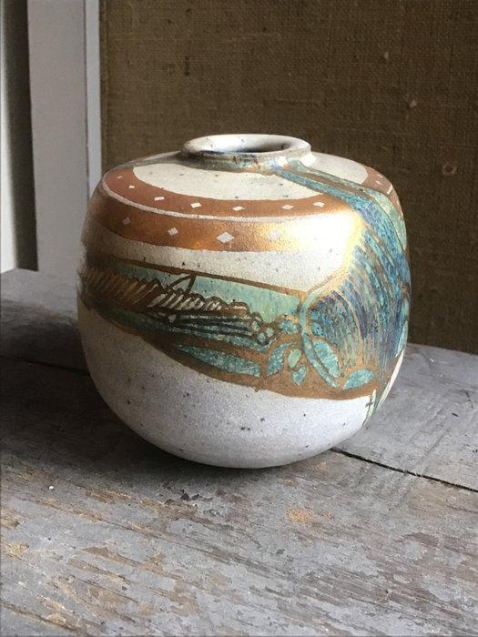 Marc Roussel - Vaas - Steengoed, Antiquités & Art, Antiquités | Verre & Cristal