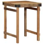 vidaXL Eettafel Bruin 60 x 55 x 76 cm massief gerecycled, Huis en Inrichting, Tafels | Eettafels, Verzenden, Nieuw