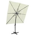 vidaXL Parasol 4-laags met aluminium paal 250x250 cm, Tuin en Terras, Verzenden, Nieuw