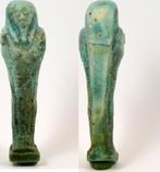 Ca 664-332bc Egypt Late period green-blue faience ushabti..., Verzenden