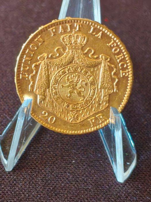 België. Leopold II. 20 Francs 1877, Postzegels en Munten, Munten | Europa | Niet-Euromunten