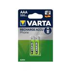 Varta AAA 550mAh oplaadbaar telefoon accu (AAA formaat), Verzenden, Nieuw