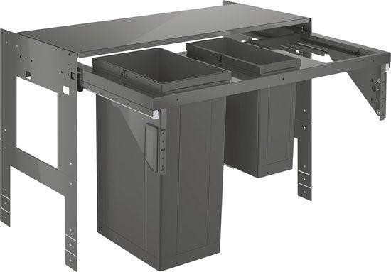 2dekans | GROHE Inbouw prullenbak - 2 afvalbakken (1x29L en, Maison & Meubles, Accessoires pour la Maison | Poubelles, Enlèvement ou Envoi