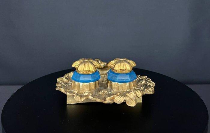 Inktpot - Brons (verguld/verzilverd/gepatineerd/koud, Antiek en Kunst, Antiek | Overige Antiek