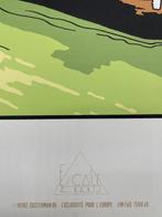 Hergé Sérigraphie Escale - Tintin - Loreille cassée