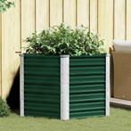 vidaXL Plantenbak verhoogd 129x129x77 cm gegalvaniseerd, Tuin en Terras, Verzenden, Nieuw