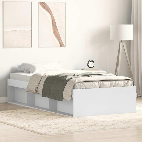 vidaXL Bedframe wit 90x200 cm, Huis en Inrichting, Slaapkamer | Bedden, Nieuw, Verzenden