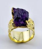 Zonder Minimumprijs - Ring Zilver Amethist - Exclusief, Handtassen en Accessoires, Ringen, Nieuw