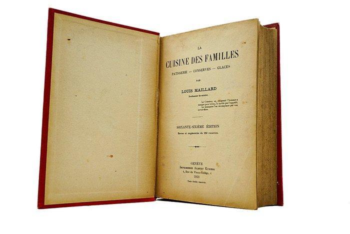 Louis Maillard - La cuisine des familles, Pâtisseries,, Antiek en Kunst, Antiek | Boeken en Manuscripten