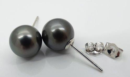 Zonder Minimumprijs - Oorstekers - 14 karaat Witgoud Parel -, Handtassen en Accessoires, Antieke sieraden