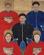 Très ancienne et très grande peinture dancêtres - chinois -, Antiquités & Art