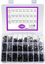 Set zwarte boutjes in verschillende lengtes (M2, M3, M4, 10, Verzenden