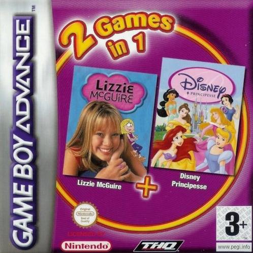 Lizzie McGuire + Disney Princess (Losse Cartridge), Games en Spelcomputers, Games | Nintendo Game Boy, Zo goed als nieuw, Ophalen of Verzenden