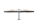 Dubbel hangende parasol Zandkleurig 2 * 300x300cm